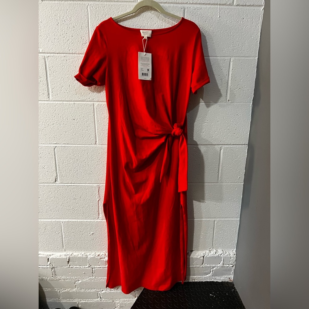 SEZANE Pippa Dress in Coral